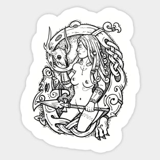 Pagan shaman Sticker